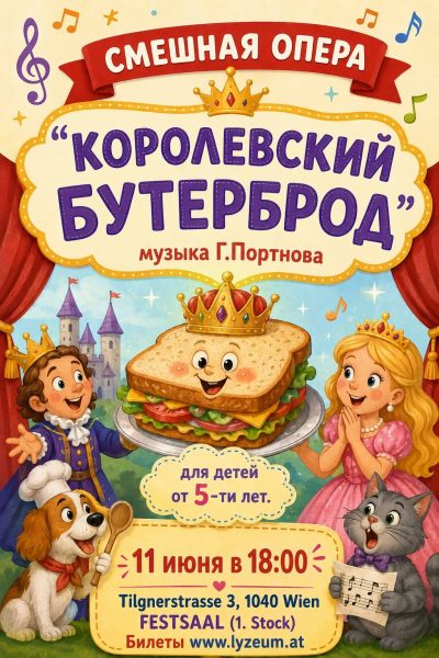 "Королевский бутерброд" детская смешная опера