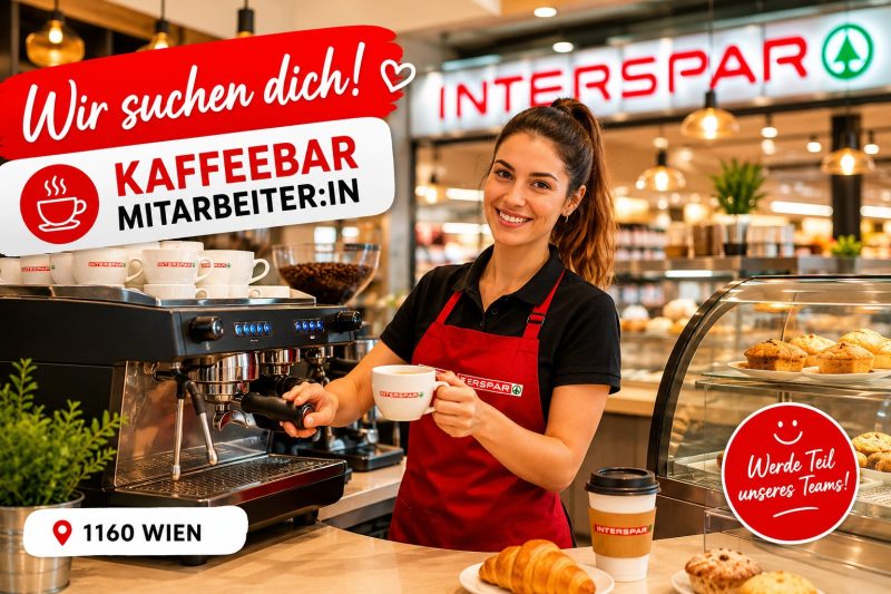 Cотрудник в кофейную зону INTERSPAR (Kaffeebar Mitarbeiter:in)
