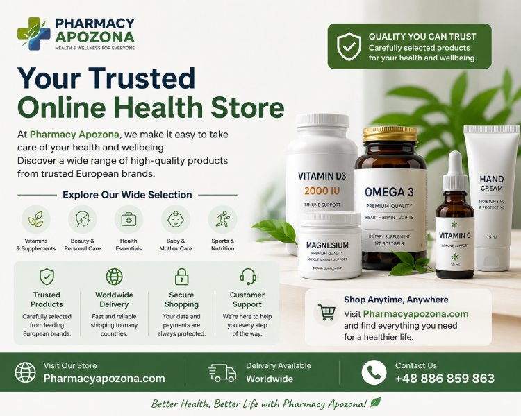 Pharmacy Apozona – Ihr vertrauenswürdiger Online-Shop für Gesundheit & Wellness